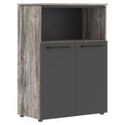 Шкаф средний MORRIS TREND MMC 85.3, сосна нордик/антрацит, 854х423х1188 мм