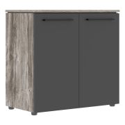 Шкаф низкий MORRIS TREND MLC 85.1, сосна нордик/антрацит, 854х423х821 мм