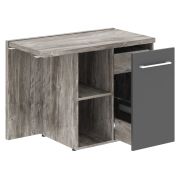 Тумба приставная MORRIS TREND MCRT1055(R), сосна нордик/антрацит, 1000х550х750 мм