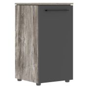 Шкаф низкий MORRIS TREND MLC 42.1, сосна нордик/антрацит, 429х423х821 мм