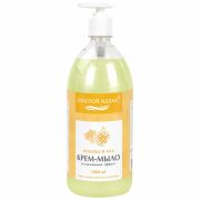 Мыло-крем жидкое 1 л, ЗОЛОТОЙ ИДЕАЛ «Молоко и мёд», дозатор, 609427