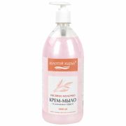 Мыло-крем жидкое 1 л, ЗОЛОТОЙ ИДЕАЛ «Овсяное молочко», дозатор, 609429