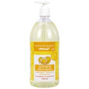 Мыло-крем жидкое гипоаллергенное 1 л, ЗОЛОТОЙ ИДЕАЛ KIDS «Ромашка, череда и календула», дозатор, 609430