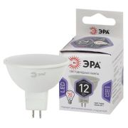 Лампа светодиодная ЭРА STD, 12 (110) Вт, цоколь GU5.3, софит, холодный белый свет, 35000 ч., LED MR1612W860GU5.3, Б0049075