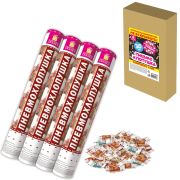 Хлопушка пневматическая 40 см «Рубли» 3+1 шт. В ПОДАРОК, бумажный наполнитель «купюры», ЗОЛОТАЯ СКАЗКА, 592086