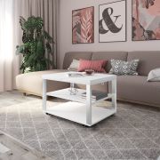 DaVita журнальный стол-трансформер Агат 35 Белый шпон