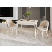 DaVita Стул Велюр Статус Десерт бежевый