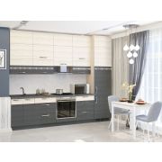 DaVita кухонный гарнитур с антресолями Графит 5.1