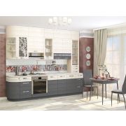 DaVita кухонный гарнитур с антресолями Графит 3