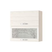 DaVita Шкаф-витрина кухонный (с системой плавного закрывания) Графит 74.09.2