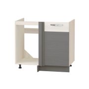 DaVita Напольный шкаф под мойку угловой (лев/прав) Графит 74.52