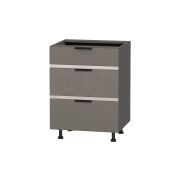 DaVita Напольный шкаф (3 ящика с метабоксами) Грейс 105.66