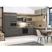 DaVita кухонный гарнитур угловой с антресолями Бруклин 1.2