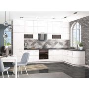 DaVita кухонный гарнитур угловой с антресолями Бьянка 1.1