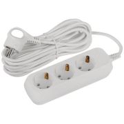 Удлинитель ЭРА UDL-16 Greenline, 3 розетки, с заземлением, 16 А, 7 м, белый, UDL-16-370-E
