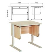 Стол-парта регулируемый «ДЭМИ» СУТ.28, 900х530х530-815 мм, серый/ясень (КОМПЛЕКТ)