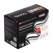 Краски по ткани акриловые «Декола», 2 цвета по 50 мл, в банках, Невская Палитра, 41412032