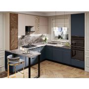 DaVita кухонный гарнитур угловой с витриной Флоренция 108 238