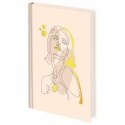 Ежедневник недатированный А5 145х215 мм, ламинированная обложка с фольгой, 160 л., STAFF, «Силуэт», 115565