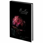 Ежедневник недатированный А5 145х215 мм, ламинированная обложка с фольгой, 160 л., STAFF, «Пион», 115566