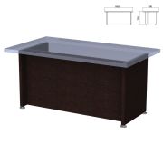 Каркас стола письменного «Приоритет» (1600х900х750 мм), венге, К-902, К-902 венге