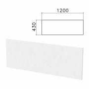Экран-перегородка «Бюджет» (1200х16х430 мм), БЕЗ ФУРНИТУРЫ, белый, 402666-290
