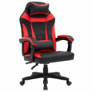 Кресло компьютерное CROMEX (КРОМЕКС) «Start GM-105», две подушки, экокожа, черное/красное, 532957