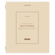 Тетрадь предметная CLASSIC 48 л., рельефный картон, матовая ламинация, ИСТОРИЯ, клетка, подсказ, BRAUBERG, 405142