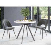 DaVita обеденный стол Орфей 51 (01) Мрамор белый-Серый