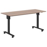 Стол для переговоров IMAGO MOBILE LITE CST 1565, ясень шимо/черный, 1550х650х750 мм