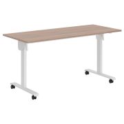 Стол для переговоров IMAGO MOBILE LITE CST 1565, ясень шимо/белый, 1550х650х750 мм