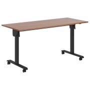 Стол для переговоров IMAGO MOBILE LITE CST 1565, орех французский/черный, 1550х650х750 мм