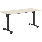 Стол для переговоров IMAGO MOBILE LITE CST 1565, клен/металлик/черный, 1550х650х750 мм