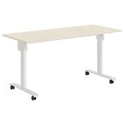 Стол для переговоров IMAGO MOBILE LITE CST 1565, клен/металлик/белый, 1550х650х750 мм