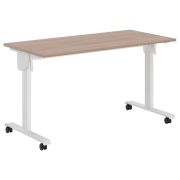 Стол для переговоров IMAGO MOBILE LITE CST 1365, ясень шимо/белый, 1350х650х750 мм