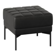 Пуф одноместный CHAIRMAN ЭЛИФ, экокожа, черный, 590х590х450 мм