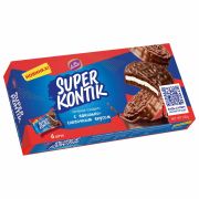 Печенье-сэндвич KONTI «Супер-Контик» c ванильно-сливочным вкусом, 150 г, 19081
