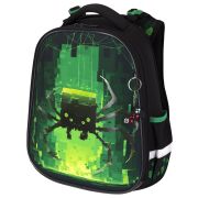 Ранец BRAUBERG PREMIUM, 2 отделения, с брелоком, «Digital spider», LED-ЛАМПОЧКИ, 38х29х16 см, 273101