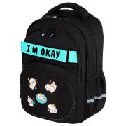 Рюкзак BRAUBERG MOTION, 2 отделения, 3 кармана, «Positive cats», 41х28х17 см, 273114