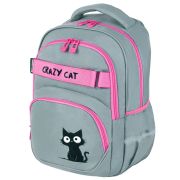 Рюкзак BRAUBERG MOTION, 2 отделения, 3 кармана, «Crazy cat», 41х28х17 см, 273115