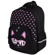 Рюкзак BRAUBERG SOFT, 2 отделения, 3 кармана, «Cool cat», СВЕТЯЩИЙСЯ, 40х31х15 см, 273118