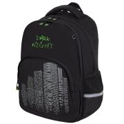 Рюкзак BRAUBERG SOFT, 2 отделения, 3 кармана, «Dark night», СВЕТООТРАЖАЮЩИЙ ПРИНТ, 40х31х15 см, 273119