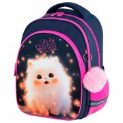 Рюкзак BRAUBERG OPTIMA, 2 отделения, с брелоком, «Tiny beauty», 36х27х18 см, 273155