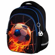 Рюкзак BRAUBERG OPTIMA, 2 отделения, с брелоком, «Burning ball», 3D-панель, 36х27х18 см, 273158