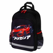 Рюкзак ПИФАГОР SCHOOL, 1 отделение, 3 кармана, «Street race», 38x28х14 см, 273169