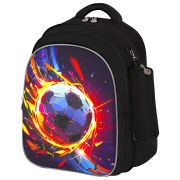 Рюкзак BRAUBERG KIDS MIND с пеналом в комплекте, 2 отделения, «Football», 40х28х18 см, 273178