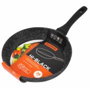 Сковорода 26 см, антипригарное покрытие, soft-touch ручка, SCOVO «Hi-Black», HB-004