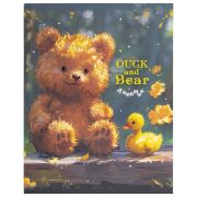 Дневник 1-4 класс 48 л., гибкая обложка, ЮНЛАНДИЯ, выборочный лак, с подсказом, «Медвежонок», 107141