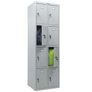 Шкаф металлический для сумок ПРАКТИК «ML/LS 24-60» восьмисекционный, 1830х600х500 мм, 33 кг, разборный, LS-24