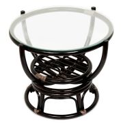 Столик журнальный со стеклом BENOA 5005 Antique brown